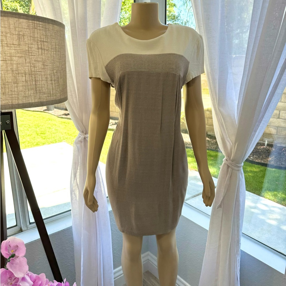 Vintage Betsy’s Things Petite Shift Dress Size 16  Short Sleeve Back Zip
